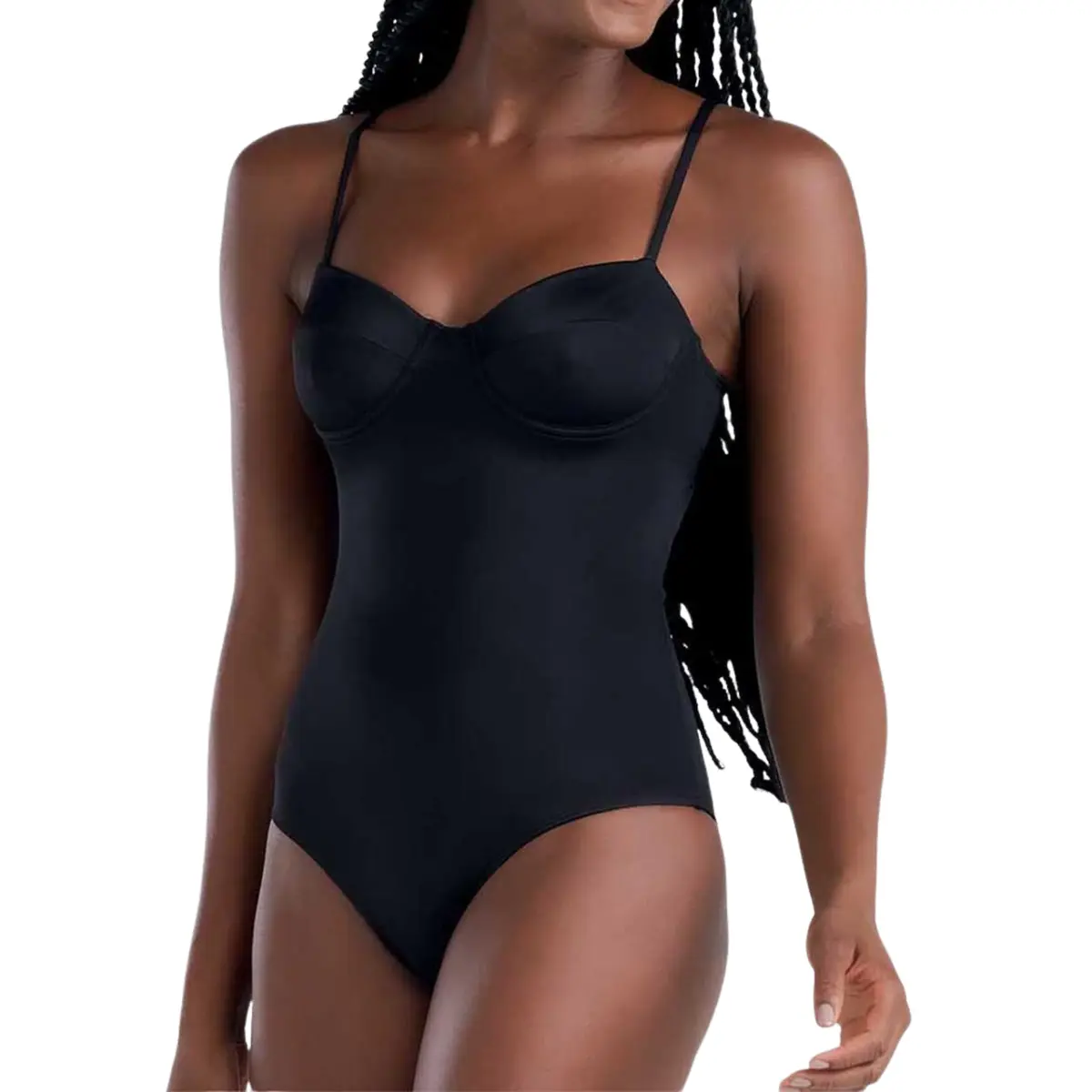 Maiô Meia Taça Com Aro Sem Bojo Feminino com Proteção UV 50+ e Aloe Vera She - 1