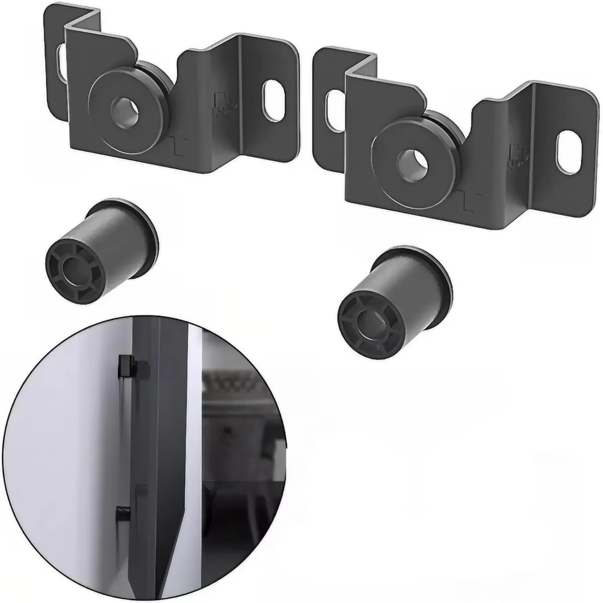 Suporte Fixo Universal de Parede para TVs LED LCD de 13" a 70" Padrão VESA de 100x100 a 800x600mm, Preto, Compacto, Completo com Parafusos e Buchas