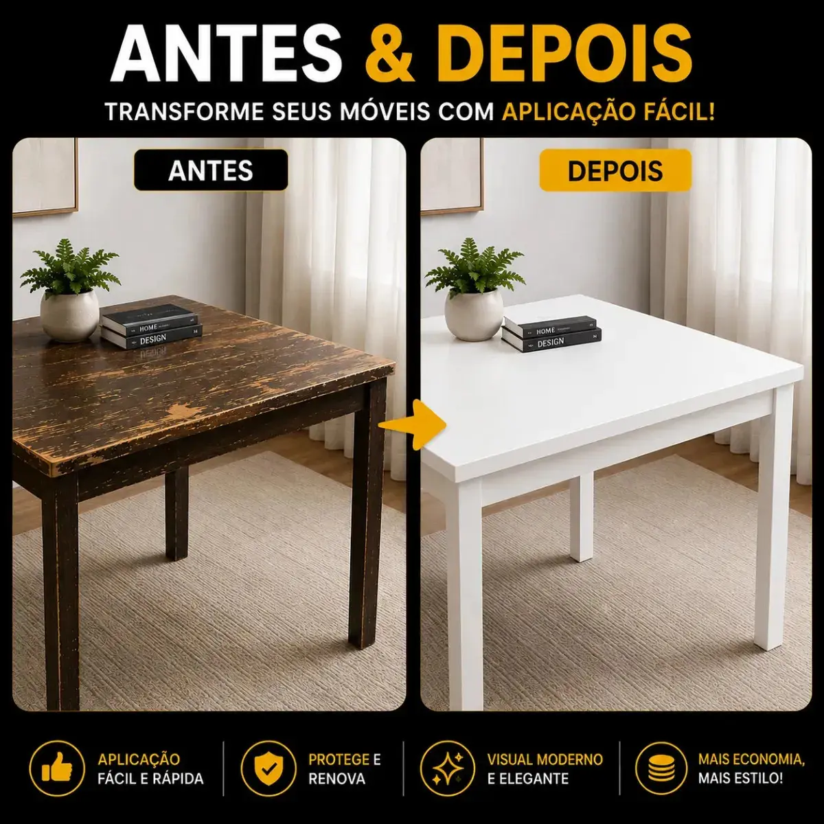 Papel Adesivo 2 Metros X 45cm Envelopamento Móveis E Parede Branco Fosco Autocolante Lavável Vinílico CNC DO BRASIL thumbnail 7