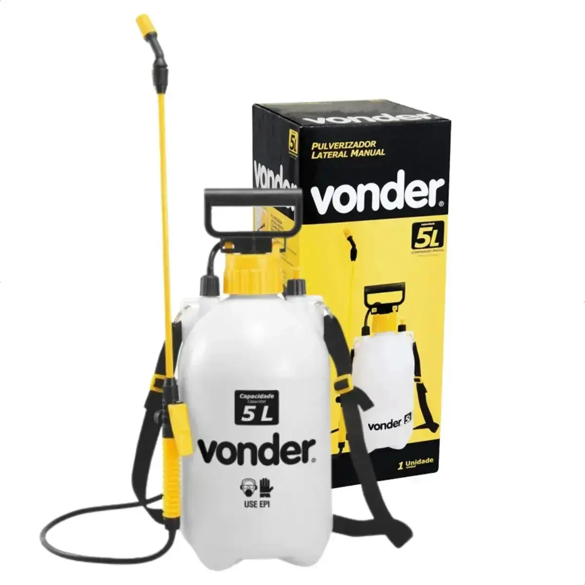 Pulverizador De Veneno E Jardim 5 Litros Vonder Profissional Branco - 1