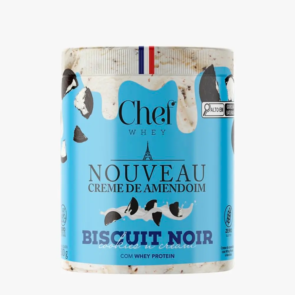 Creme de Amendoim Premium + Whey Protein 600g - Chef Whey (600g, Cookies and Cream)