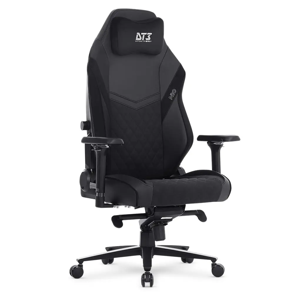 Cadeira de Escritório e Gamer DT3 N10, almofada magnética, apoio lombar integrado em 4D, estrutura reforçada em aço, braços 4D+ (Tecido + PUC Black, Regular)
