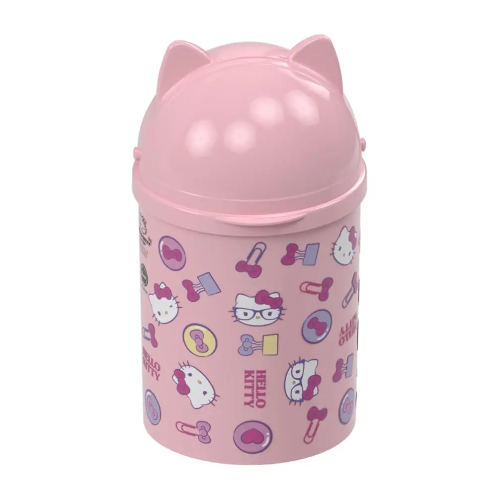 Plasútil Lixeira Hello Kitty Lúdica Pequena de mesa 940 ml