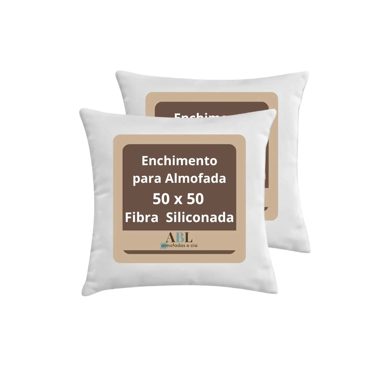Kit 2 Enchimento para Almofadas Fibra Siliconada 50x50 cm