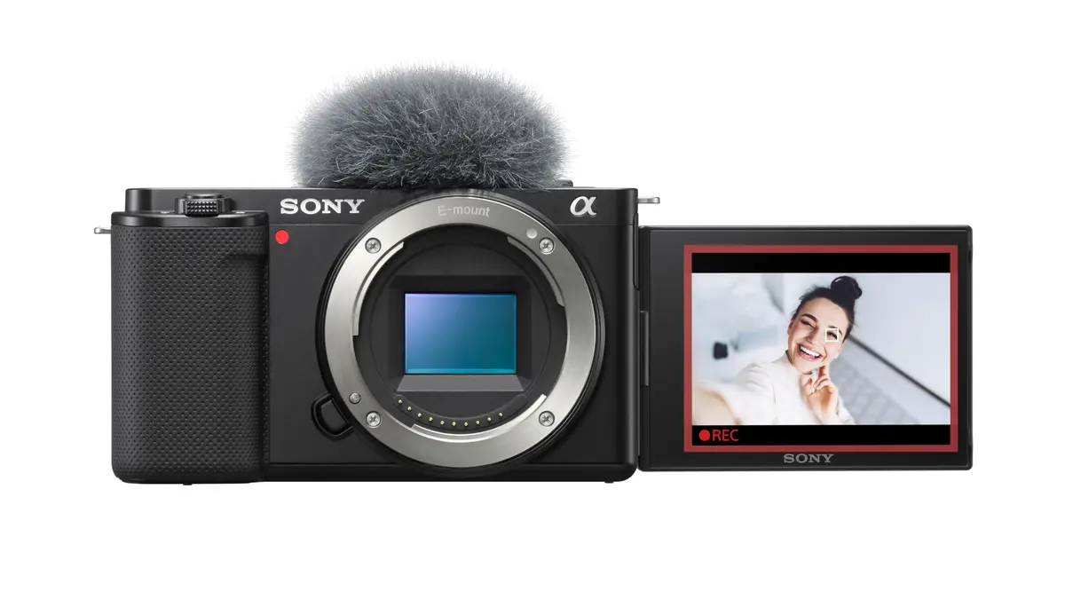 Sony Alpha ZV-E10 - Câmera Vlog sem espelho com lente intercambiável APS-C - Preta - 1