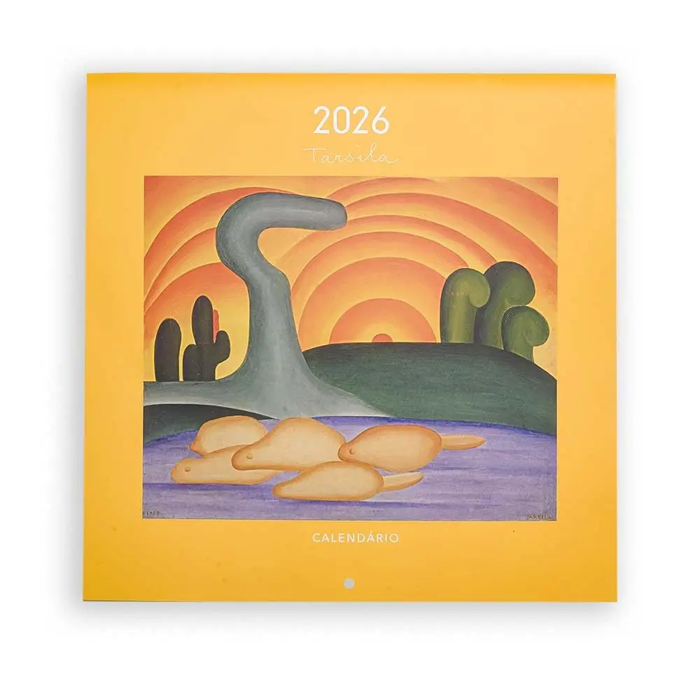 CALENDÁRIO 2026 TARSILA DO AMARAL PAREDE TECA PAPELARIA - 1
