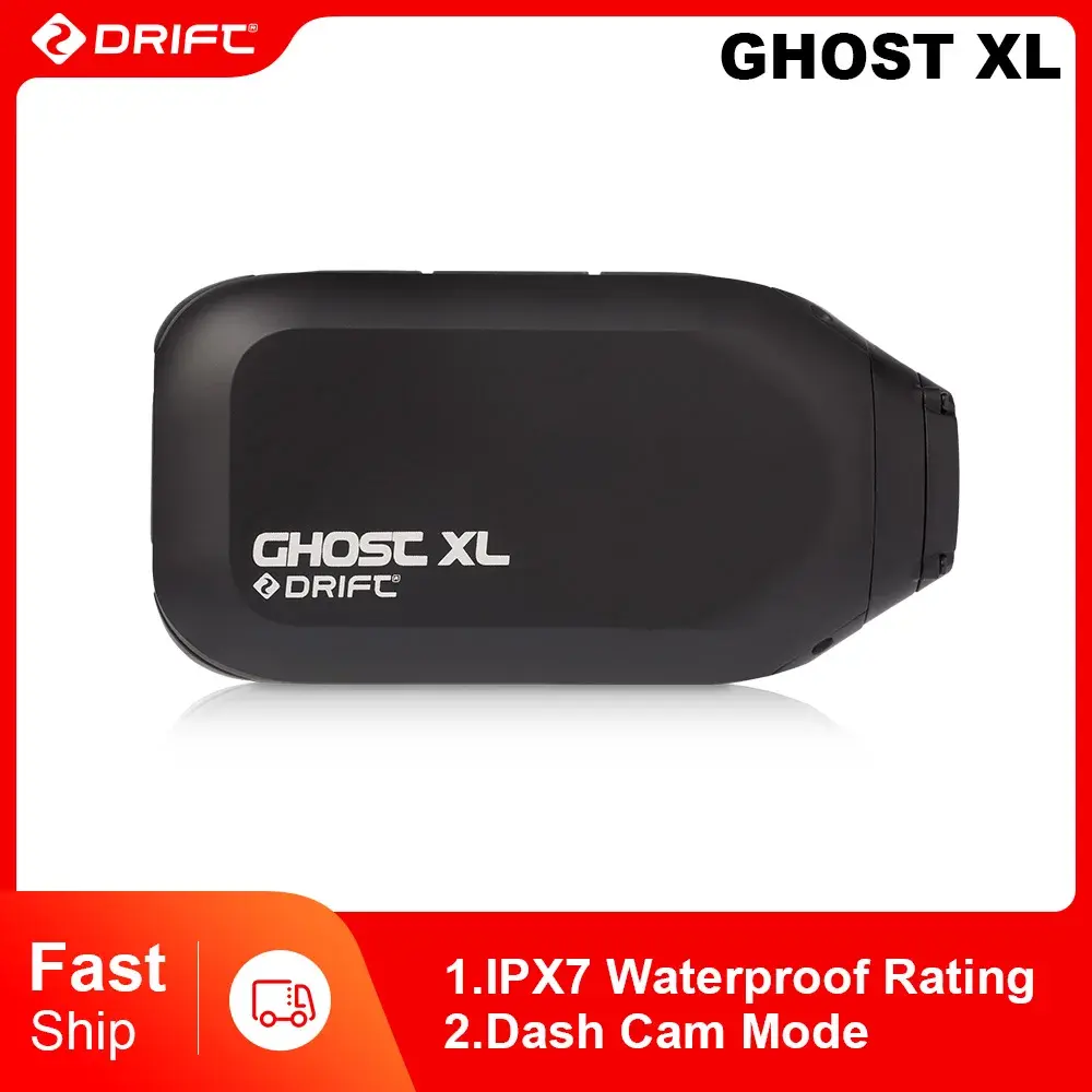 Inovação Deriva-Câmera de Ação Ghost XL, Vídeo Full HD 1080, Lente Rotativa, Modo Dash Cam, Câmera IPX7 à Prova D 'Água - 1