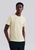Camiseta Slim Masculina Manga Curta Amarela XP e P - 1