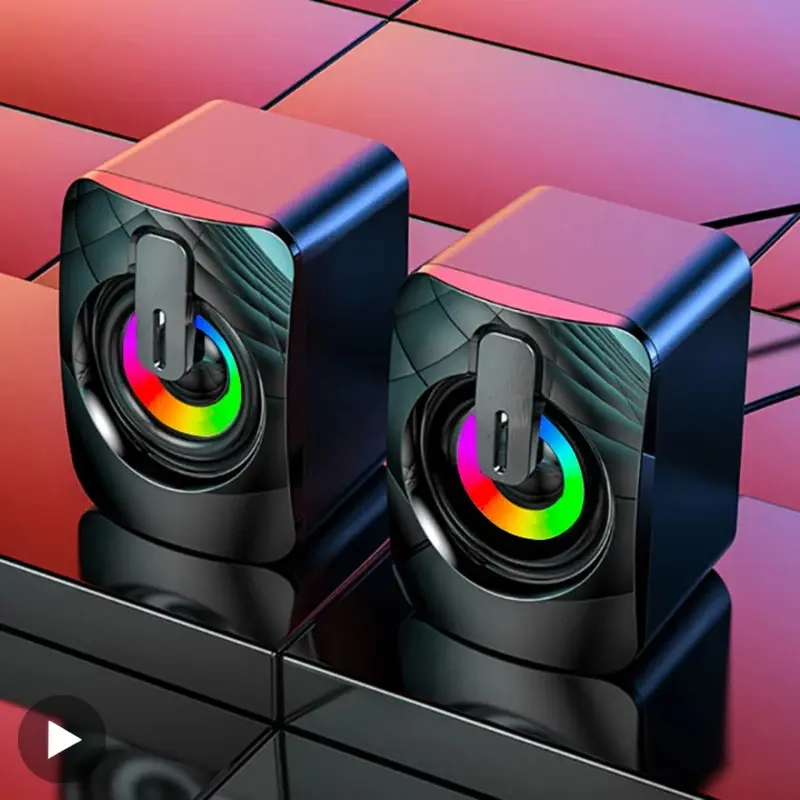 Alto-falante do computador para computador portátil desktop caixa de som bluetooth portátil caixa de som música fio sem fio usb mini coluna acústica - 1