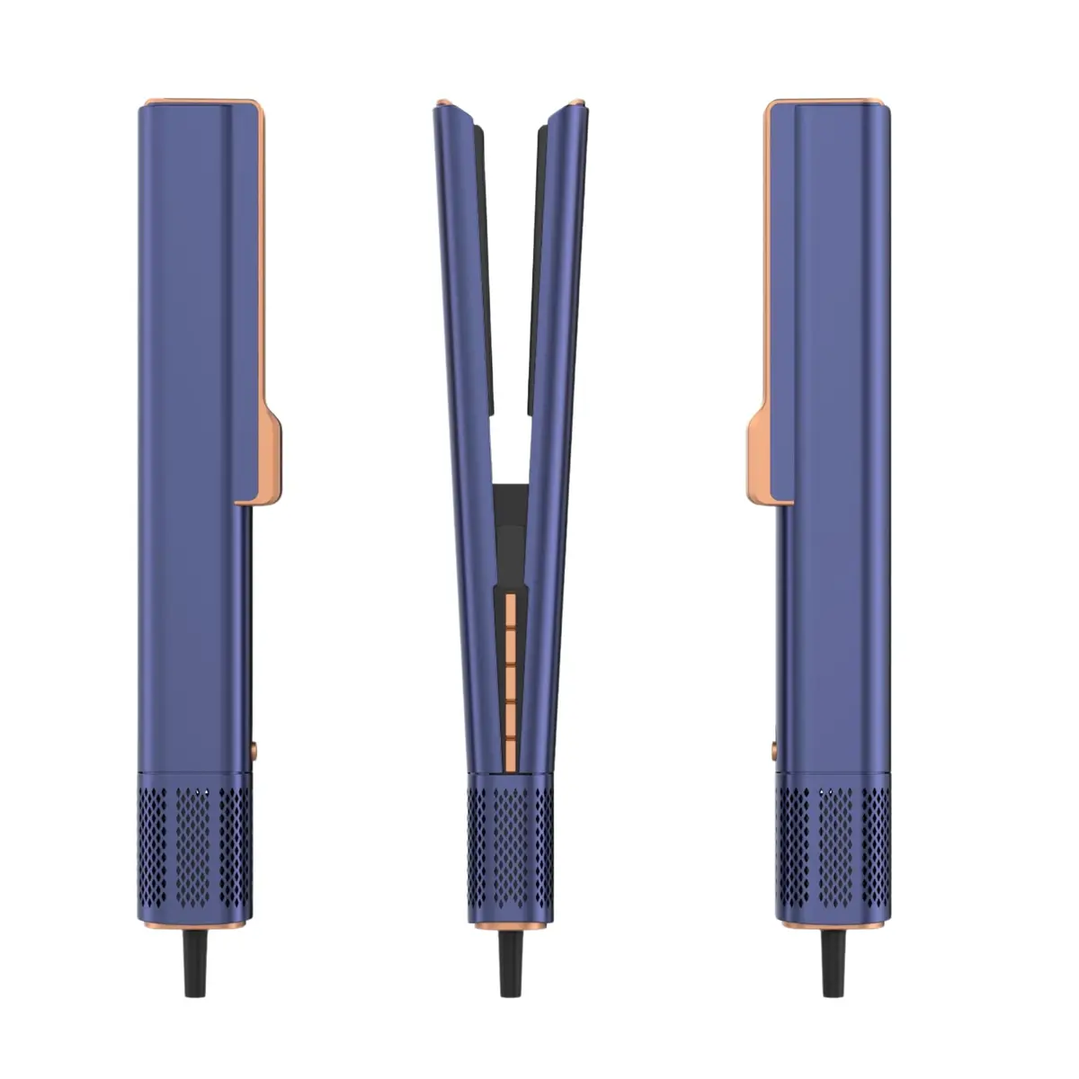 Chapinha Secadora Anion Hair 2 em 1 Airstrait Modelador Alisa/seca Prussian Cor Blue 220v