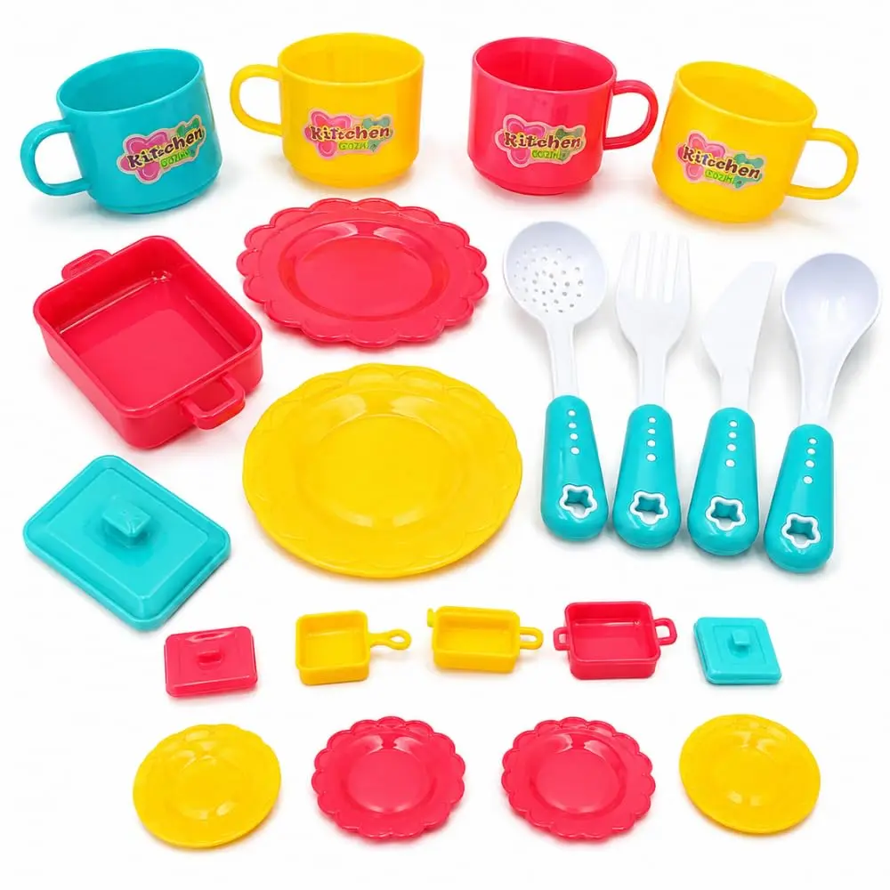 Kit Cozinha Infantil 10 Peças, Brinquedo de Cozinha Faz de Conta, Kit Panelinhas Infantil, Brinquedo Educativo para Crianças. FS
