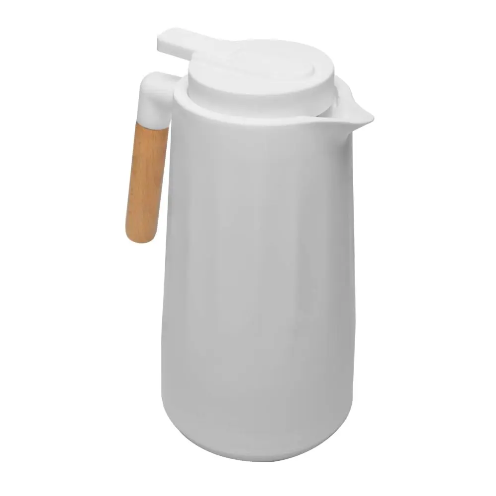 LYOR - Garrafa Térmica New Unique 1L Branca Plástico - Mantém Bebida Quente ou Fria de 08-12 Horas