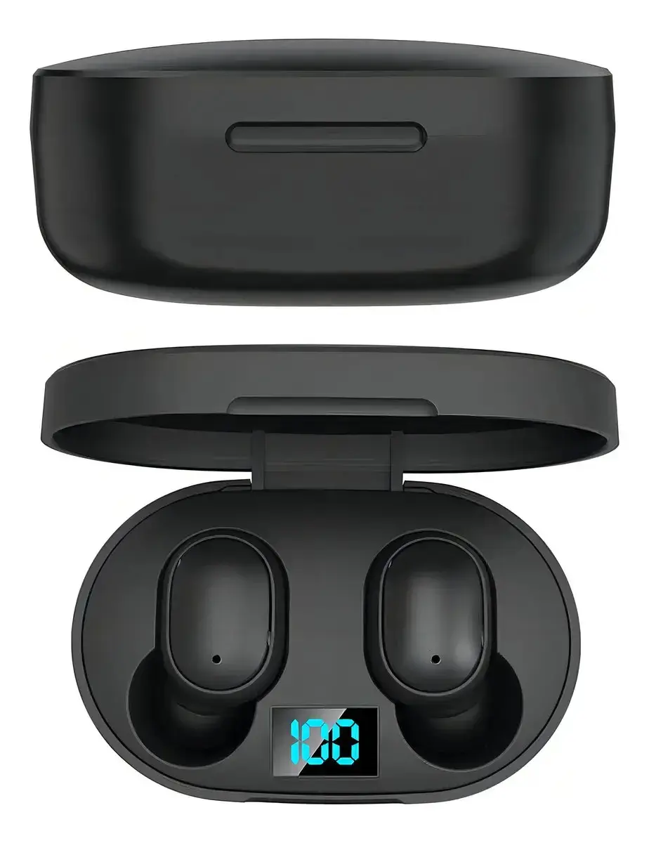 Hivi Fone De Ouvido Bluetooth 5.0 Par Sem Fio Duplo Cor Preto thumbnail 6