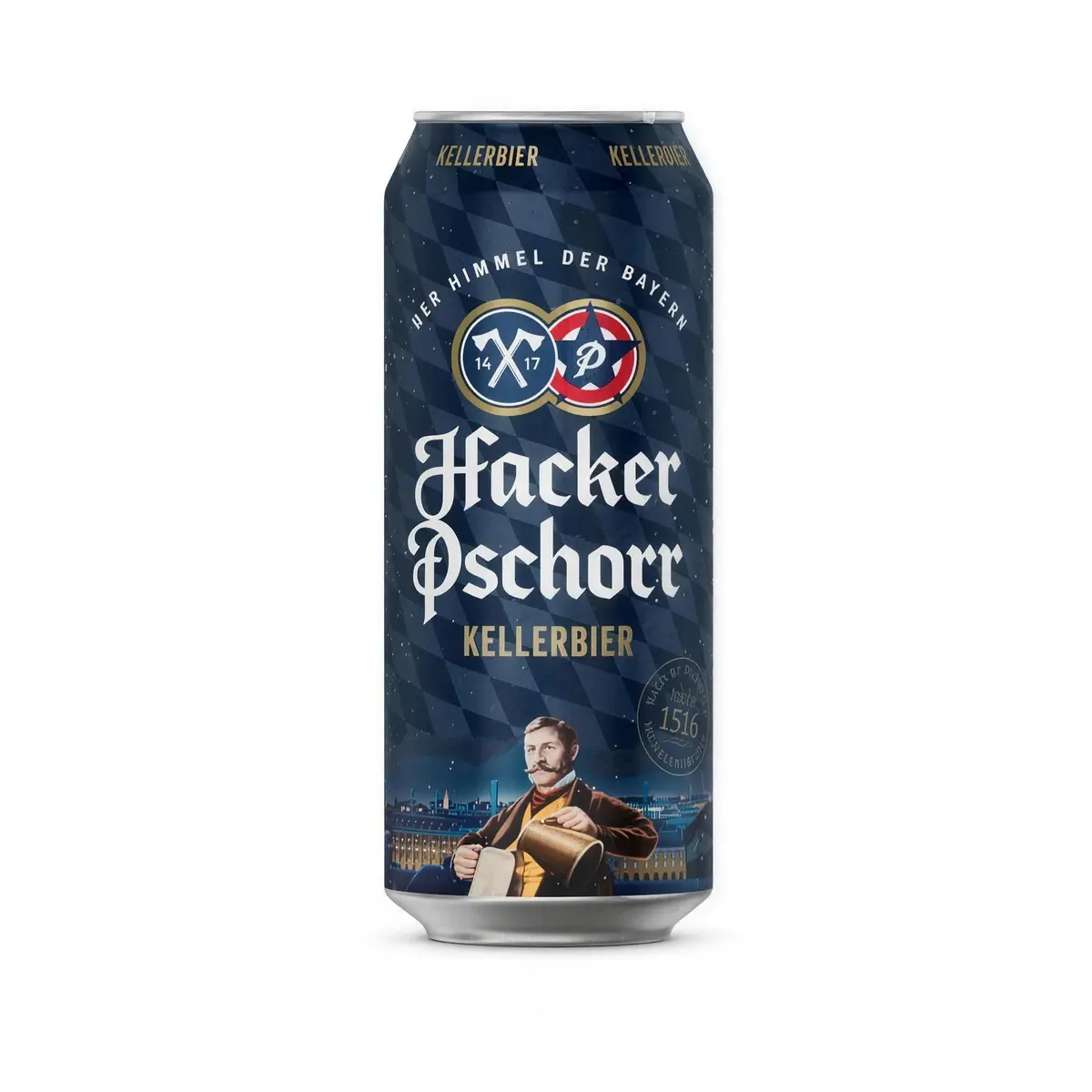 Cerveja Hacker Pschorr Kellerbier Naturtrüb Lata 500ml