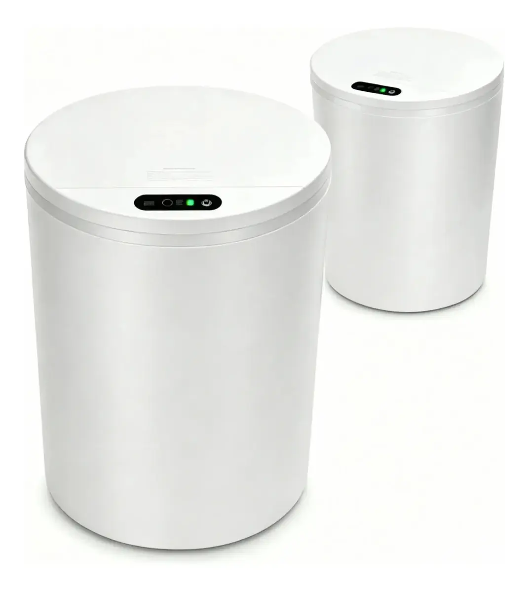 Lixeira Inteligente Automático 16l Para Casas Cozinhas Banho Branco - 1