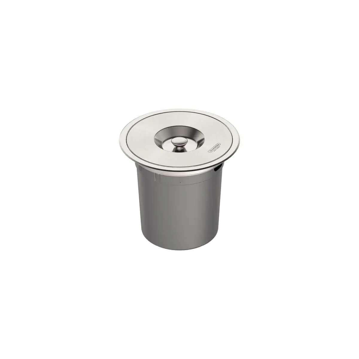 Lixeira de Embutir com 5 Litros, Tramontina, Inox