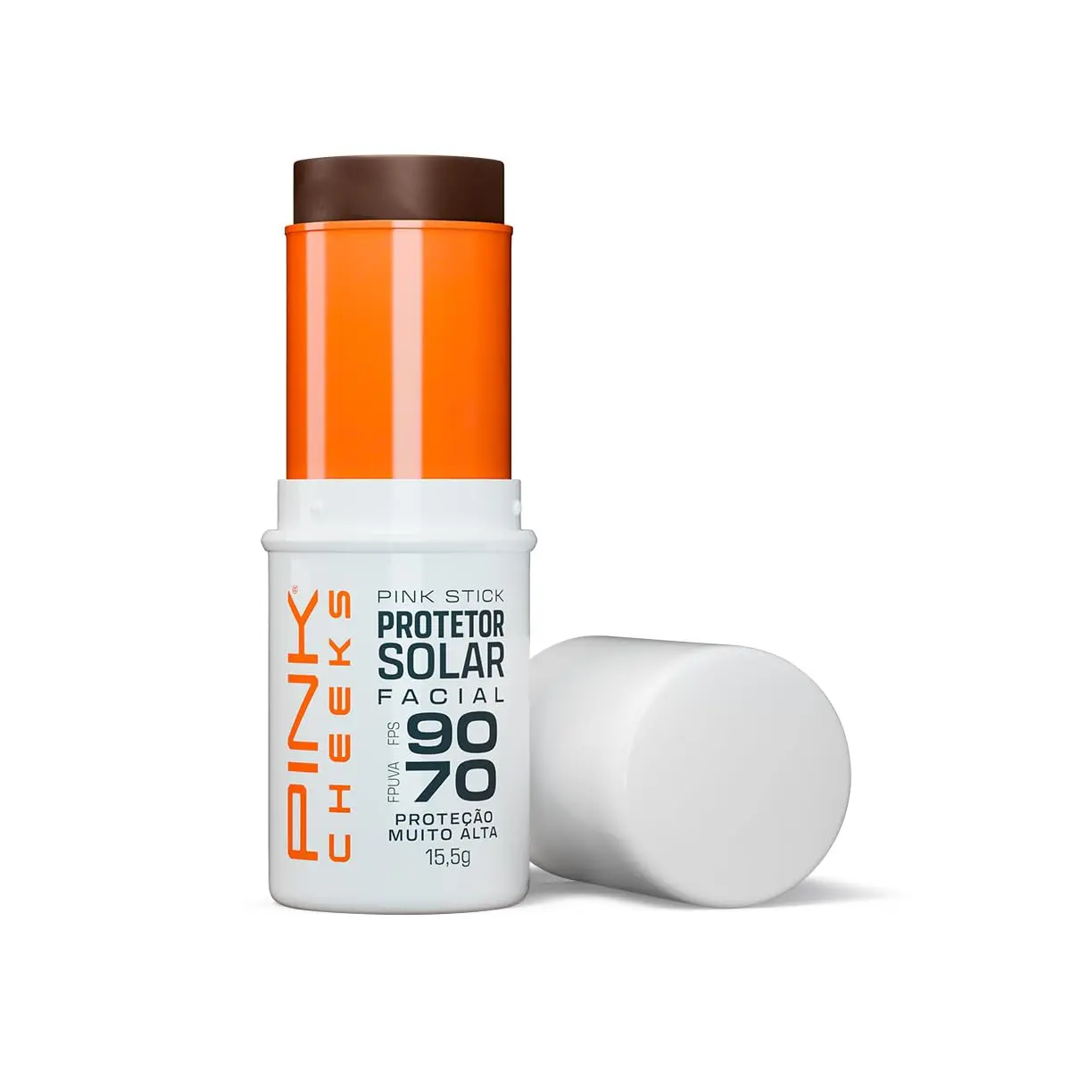 Protetor Solar Facial Pink Stick FPS90 FPUVA70 - cor 80km Ultra15,5g Pink Cheeks