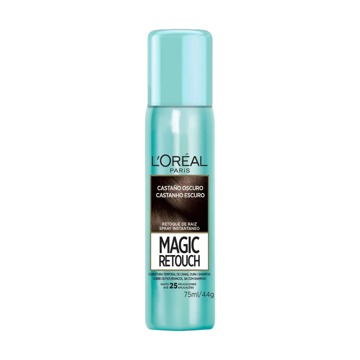 Magic Retouch Spray Retoque De Raiz Instantâneo L'Oréal Paris Castanho Escuro