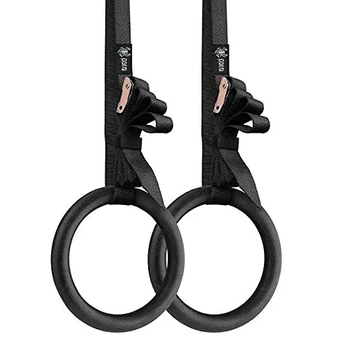 Argola de Suspensão Olímpica Preta Cross Ginástica em Abs Odin Fit