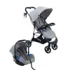 Carrinho com Bebê Conforto Startravel Cinza - 1