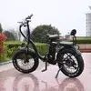 [🇧🇷] Bicicleta Dobrável Elétrica Com Exibição De Pneu Gordo, Bateria De Lítio, Motor Do Hub, Equipamento De Áudio Som  - 1