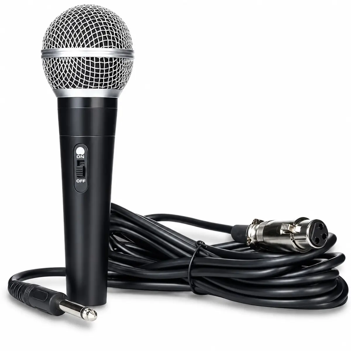Microfone Profissional Dinâmico com Imã Neodímio, Padrão Cardióide, Cabo 3m XLR/P10, Ideal para Voz, Canto, Palestras, Igrejas e Shows - 1