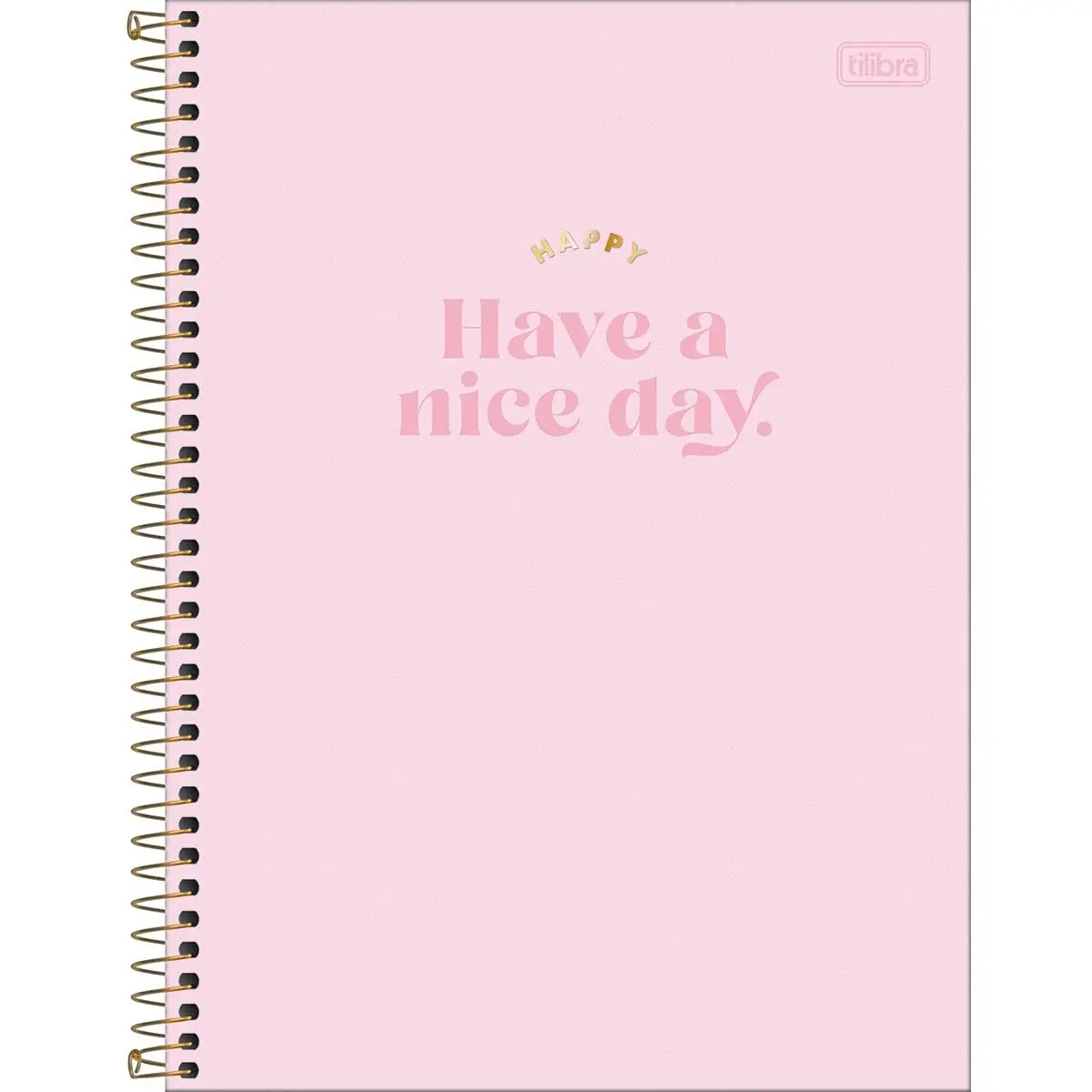 Caderno de 01 Matéria Capa Dura 2020 Happy 80 Folhas - Pacote com 4, Tilibra, 30.543-0, Multicolorido - 1