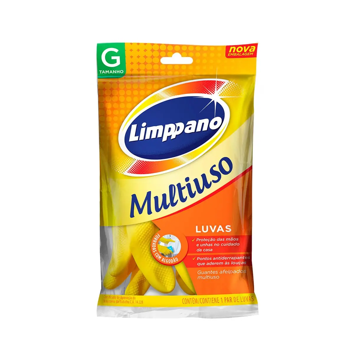 Limppano Luvas Multiuso Tamanho G