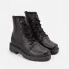 Bota Coturno Penélope Plataforma Tratorada Preto - 1