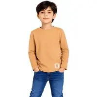 Infantil - Blusa Manga Longa Menino Básico Alphabeto Laranja - 1