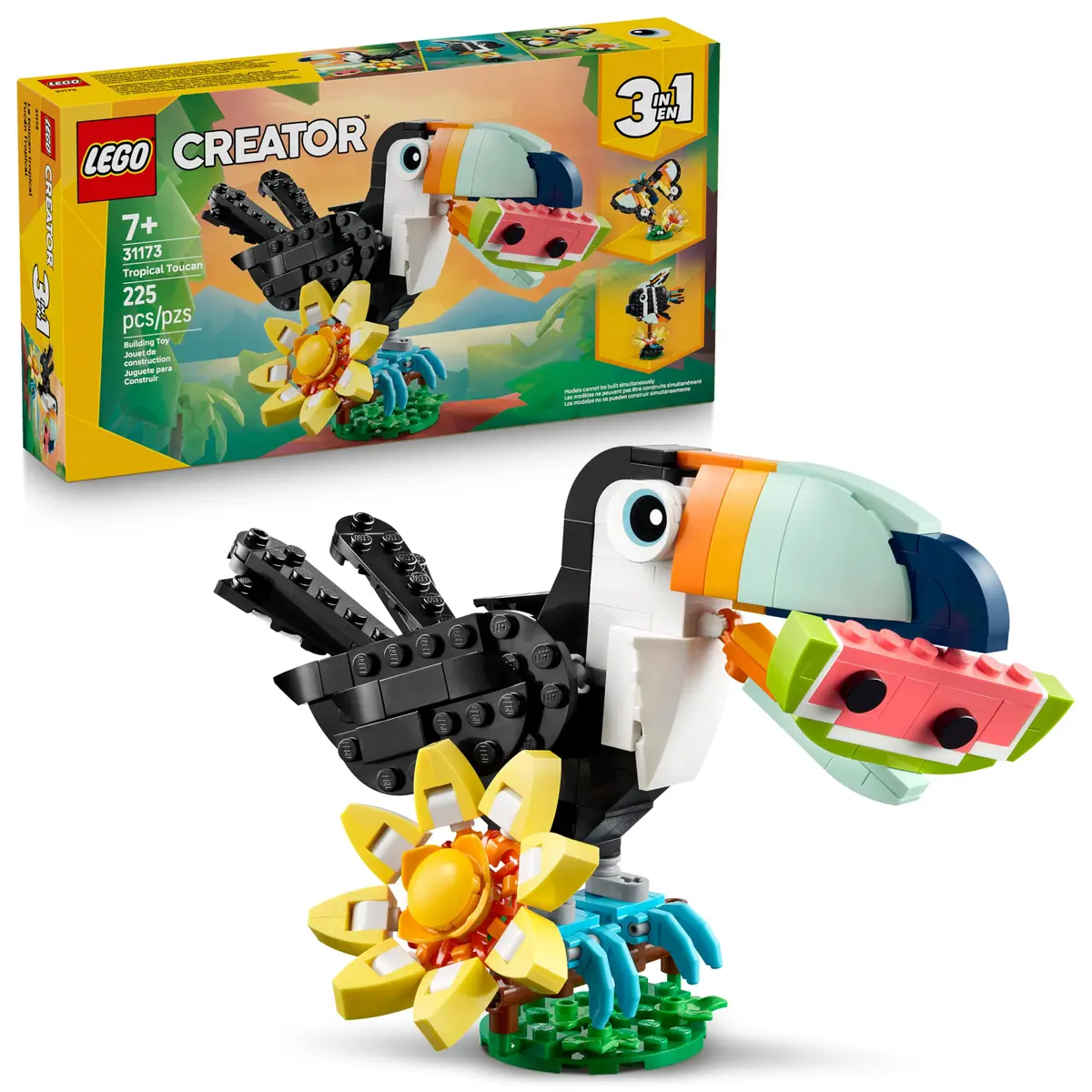 LEGO Creator Animais Selvagens: Tucano Tropical 31173 (225 Peças) - 1