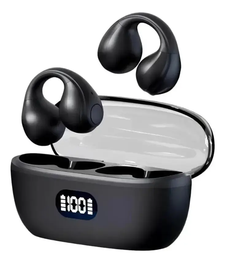 Fone Ouvido Bluetooth Condução Óssea Clipe Ouvido Sem Fio