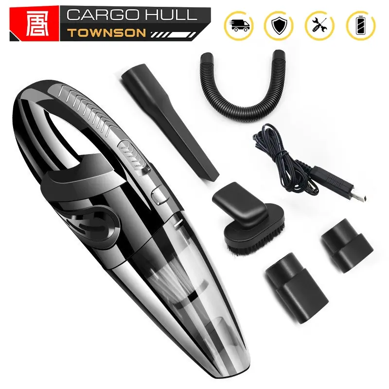 Aspirador De Pó Portátil Automotivo Carro Sofá Compacto Cor Preto - 1
