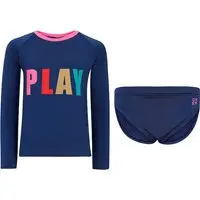Conjunto Camiseta Manga Longa com Proteção Solar UV 50+ e Calcinha Girl Oxer - Feminino