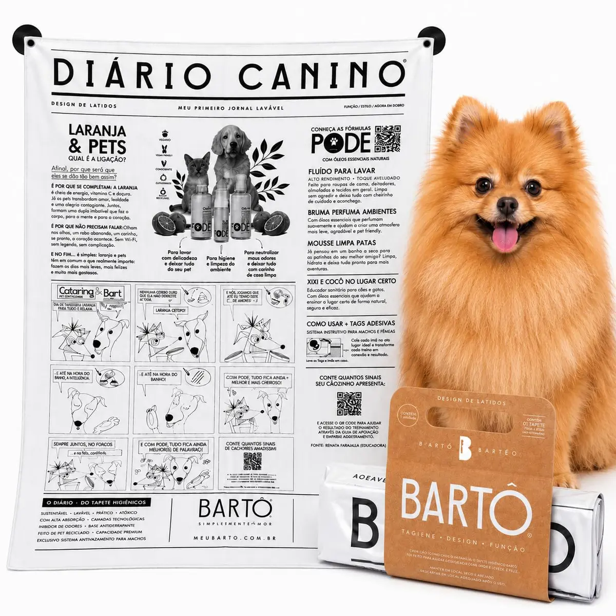 Tapete Higiênico Lavável Bartô Médio Original 60x88cm Cachorros até 25kg