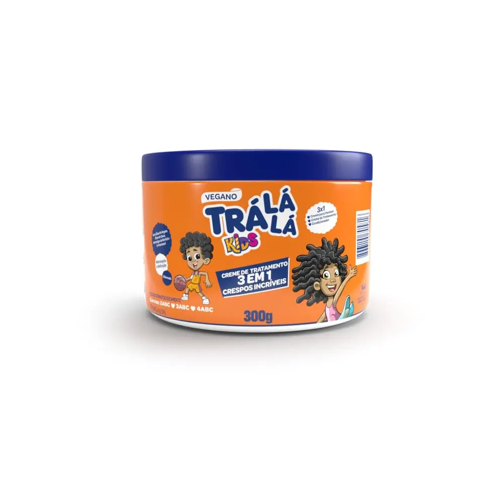 Trá Lá Lá Creme De Tratamento 3 Em 1 Kids - Crespos Incríveis