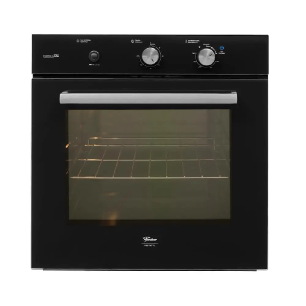Fischer Forno a Gás Embutir Infinity 78L com Grill Preto 220V