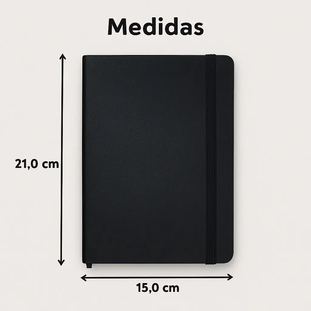 Caderneta Papelaria da Mari Executiva Azul, A5 com 80 Folhas Pautadas em Couro thumbnail 9
