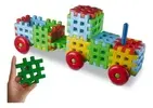 Trenzinho de Blocos de Encaixe - 56 Peças - 1