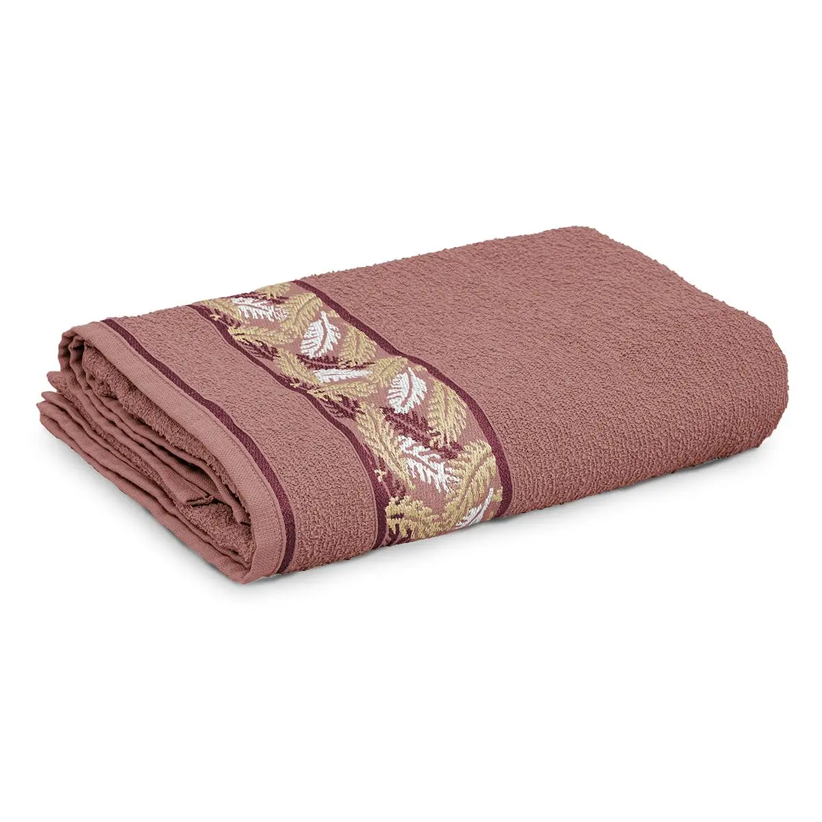 Appel Home Toalha de Banho Silvestre 68cm x 1,30m 280g/m² Algodão Barra Natureza - Rossete