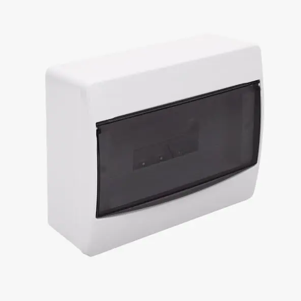 Centro de Distribuição CD 6/9 Sobrepor com Proteção UV - para 6 Disjuntores NEMA ou 9 Disjuntores DIN (Branco porta Fumê)