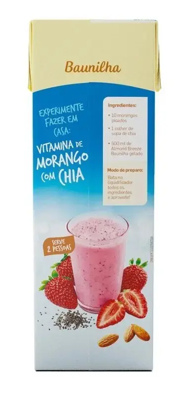 Bebida Vegetal de Amêndoas sabor Baunilha Almond Breeze 1L thumbnail 2