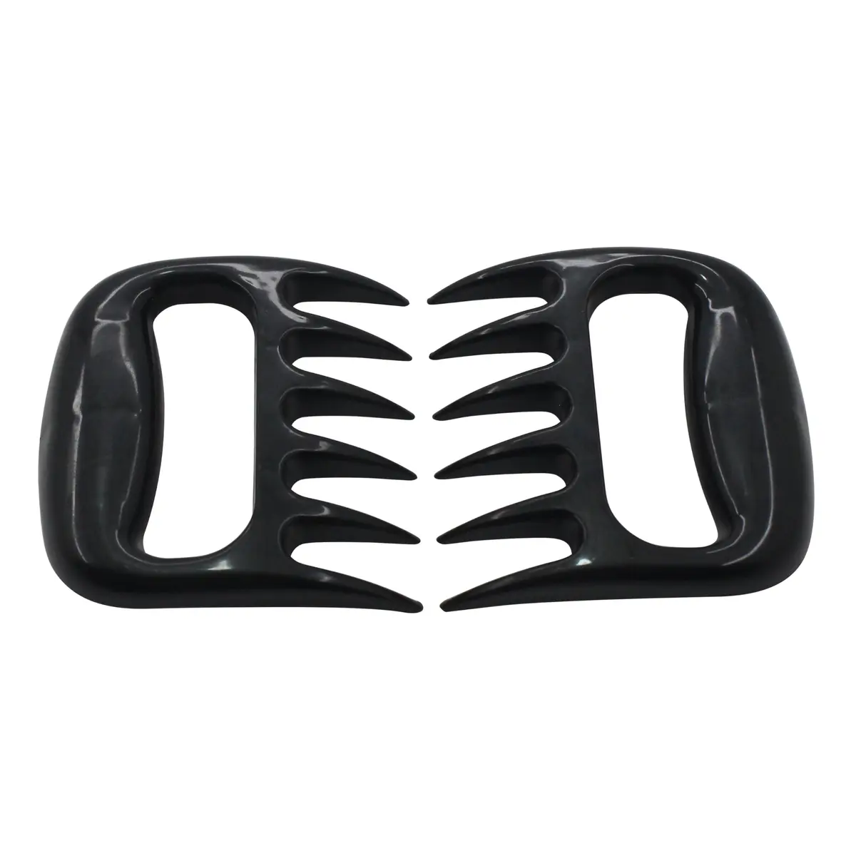 Jogo de 2 garras para carne Easy Grill em plástico L11,5xP11xA2,5cm preta
