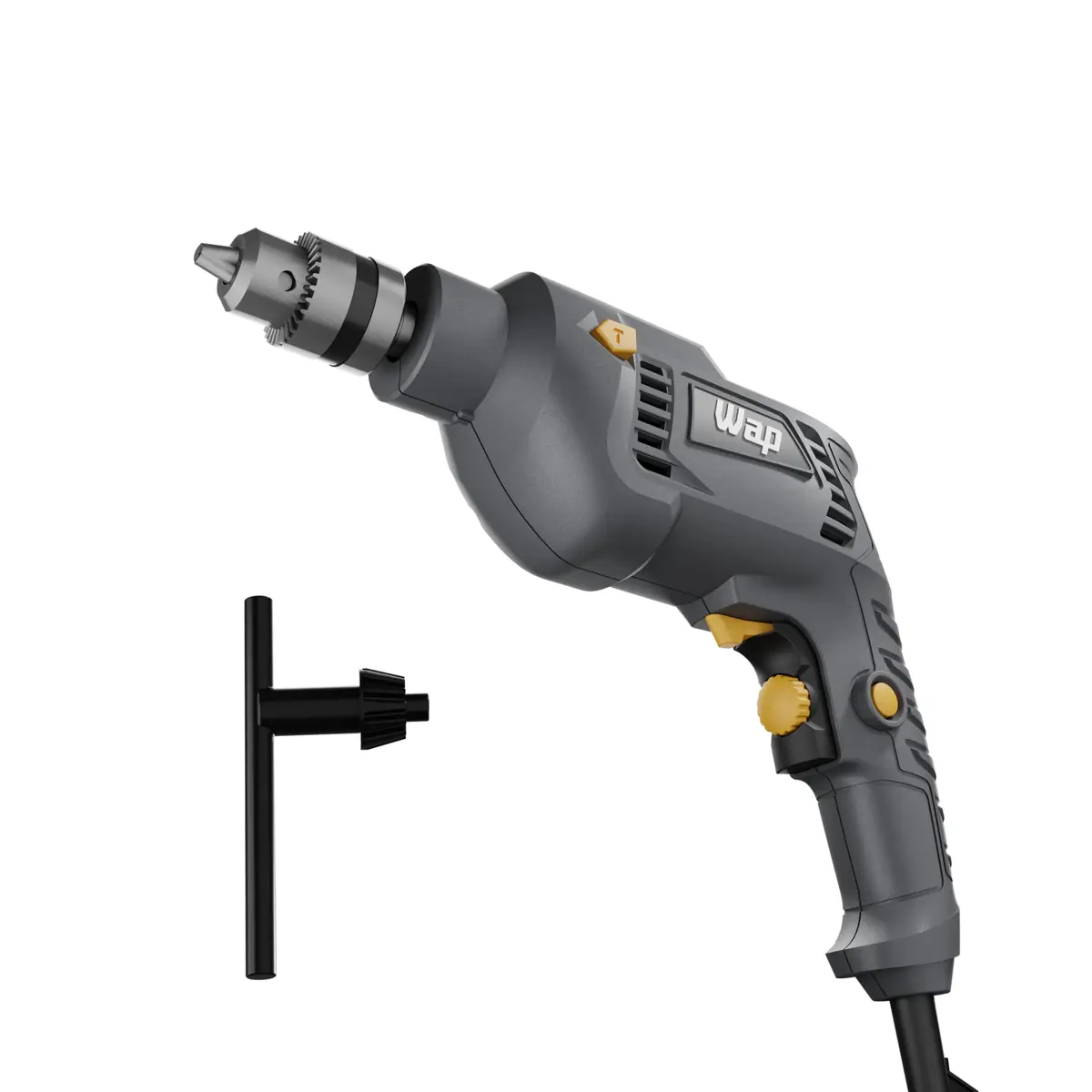WAP Parafusadeira e Furadeira de Impacto 3/8" WF-700FE, com Chave de Mandril, Controle de Velocidade, 700W 127V