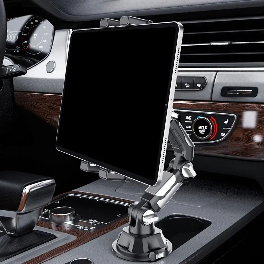 Suporte de copo para carro, tablet e telefone, suporte universal com braço longo ajustável para ipad, samsung galaxy tab para kindle