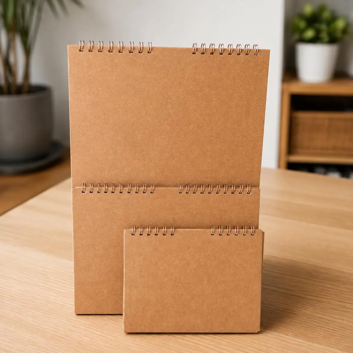 Caderno Sketchbook Capa Dura em Kraft Tamanho A5 A4 e A3 | (A3 Grande)