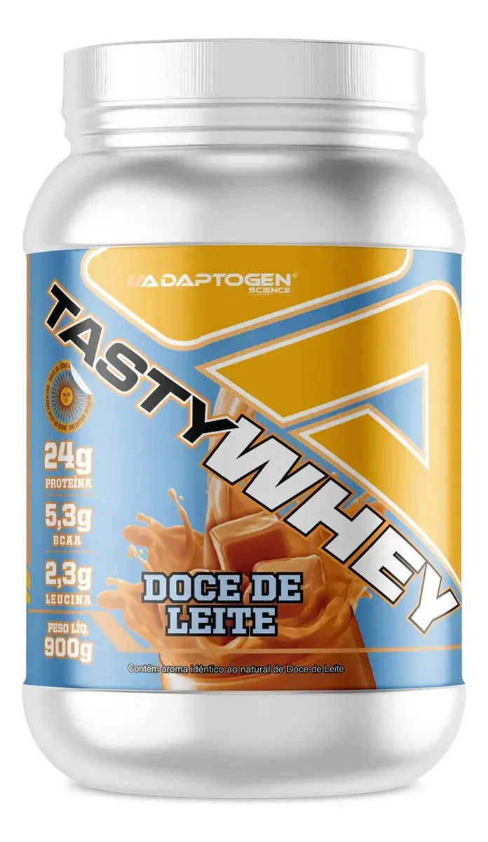 Proteína Adaptogen Science Tasty Whey Gourmet em pó sabor Doce de leite x 900g thumbnail 2