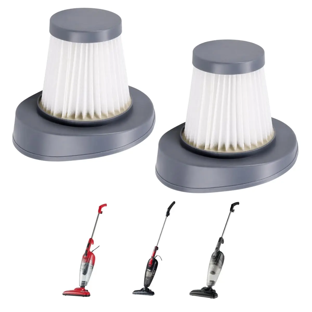 Kit 2 Filtros hepa compatível com Wap FW005967 para aspirador de pó silent speed and clean