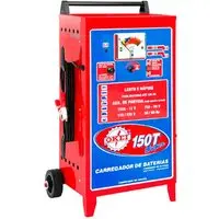 Carregador de Bateria 180 Ah com Auxiliar de Partira e Teste de Bateria 12 V OKEI-CB150T