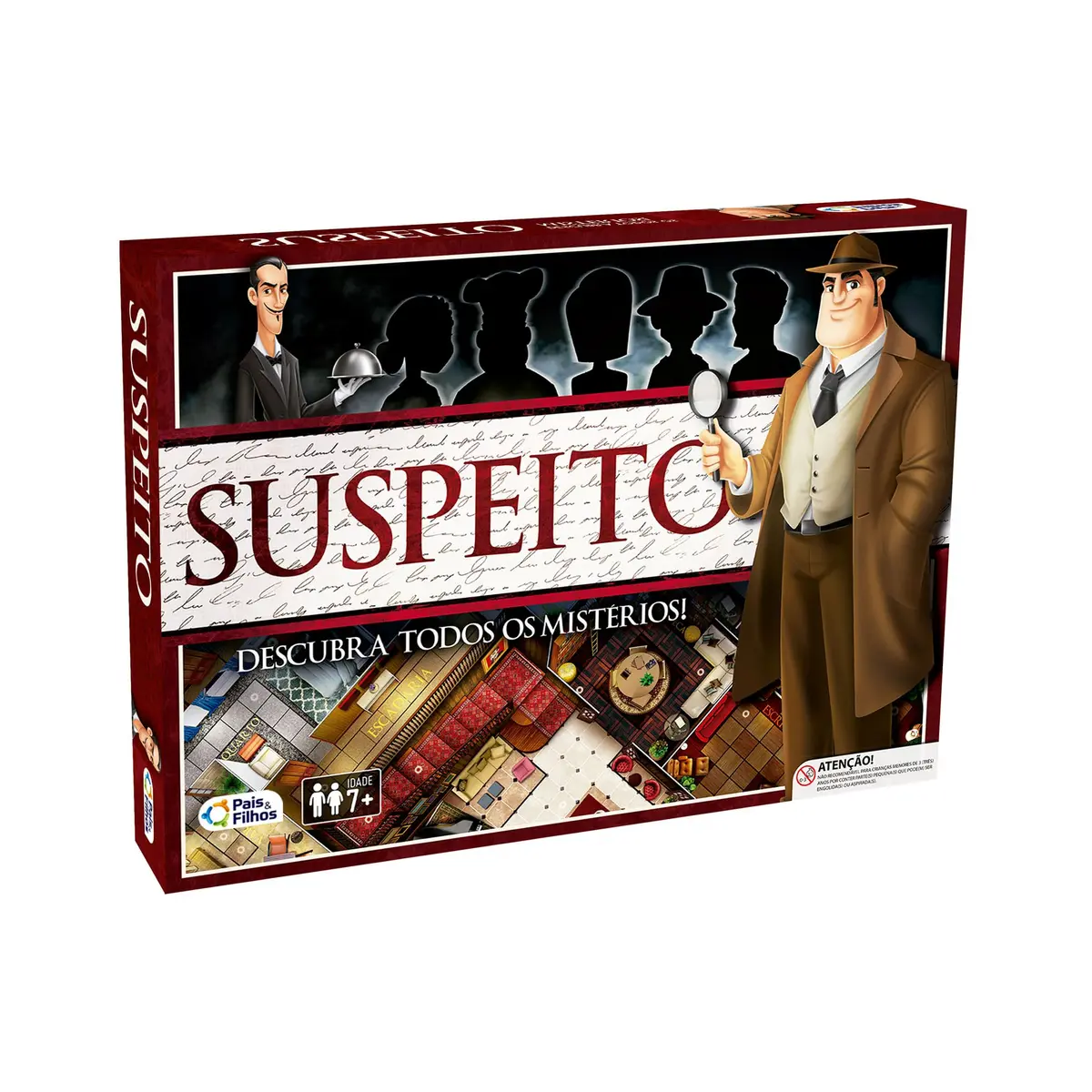 Jogo de Tabuleiro Pais e Filhos Suspeito | Descubra Mistérios